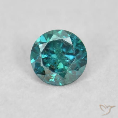 0.04ct 天然 蓝色 钻石, 圆形的, VS