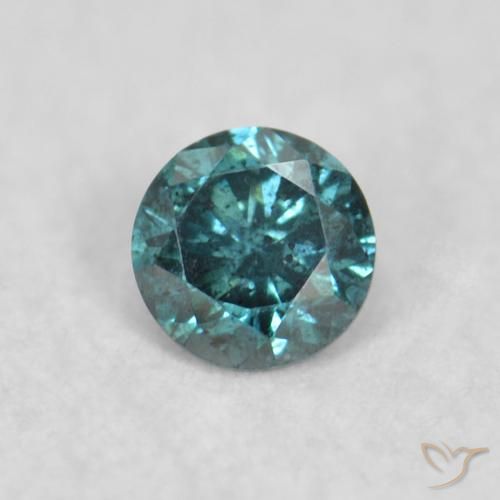 0.05ct 天然 蓝色 钻石, 圆形的, VS