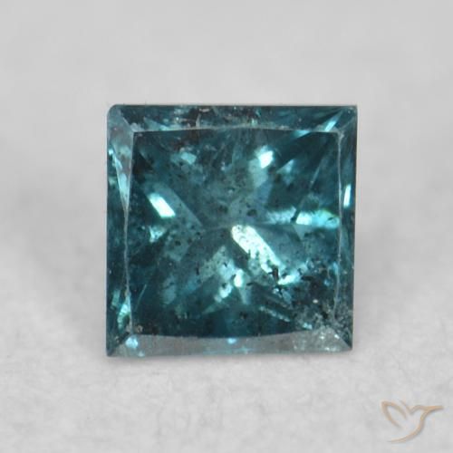 0.08ct 天然 蓝色 钻石, 正方形, VS