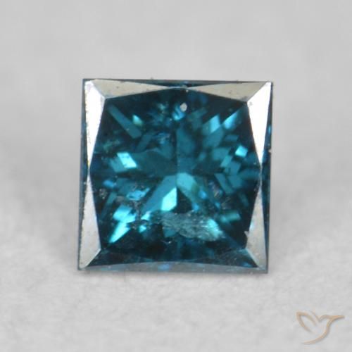 0.07ct 天然 蓝色 钻石, 正方形, VS