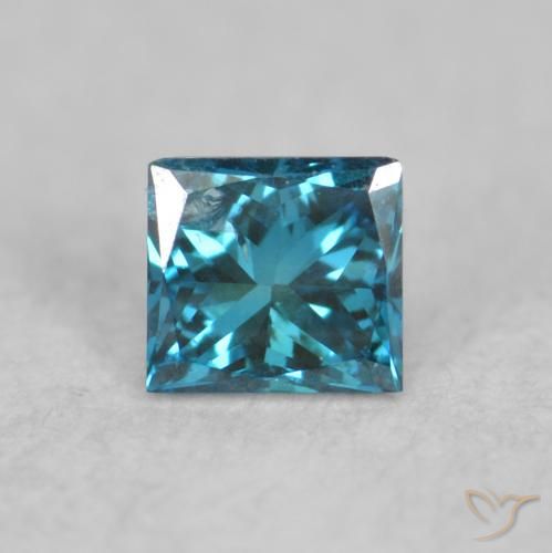 0.06ct 天然 蓝色 钻石, 正方形, VS-SI