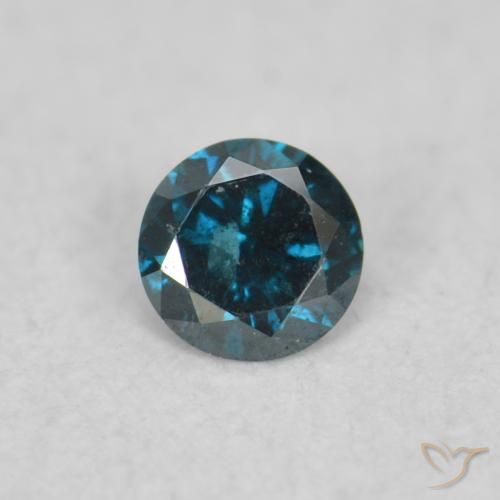 0.04ct 天然 蓝色 钻石, 圆形的, VS-SI