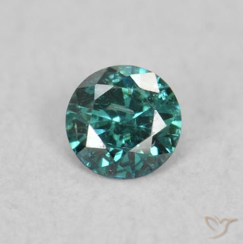 0.06ct 天然 绿色 钻石, 圆形的, VS-SI