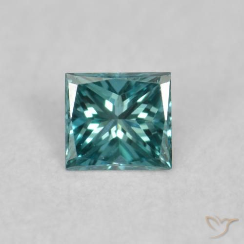 0.03ct 天然 绿色 钻石, 正方形, VVS-VS