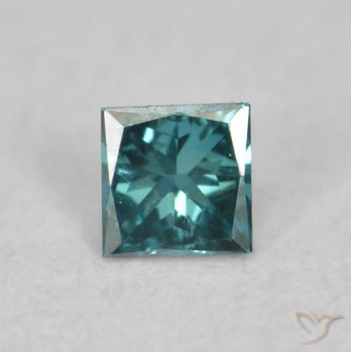0.04ct 天然 绿色 钻石, 正方形, VVS-VS