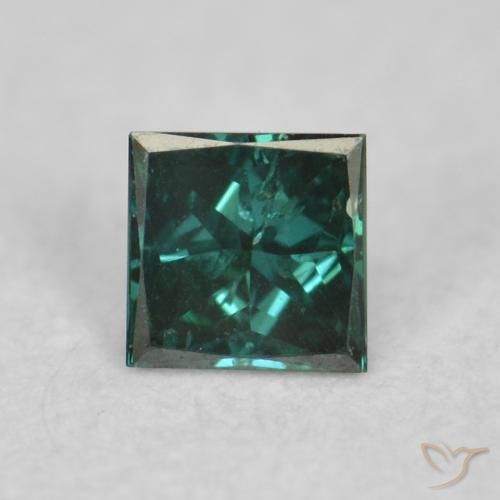 0.06ct 天然 绿色 钻石, 正方形, VVS-VS