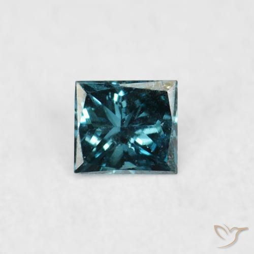 0.03ct 天然 蓝色 钻石, 正方形, VVS-VS