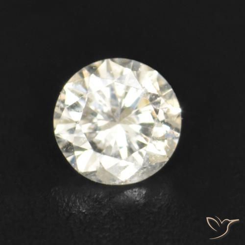 0.07ct 天然 K 钻石, 圆形的, VS-SI