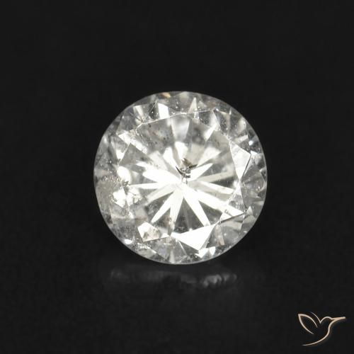 0.11ct 天然 I 钻石, 圆形的, VS-SI
