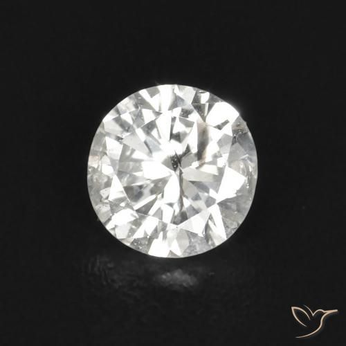 0.11ct 天然 H 钻石, 圆形的, SI