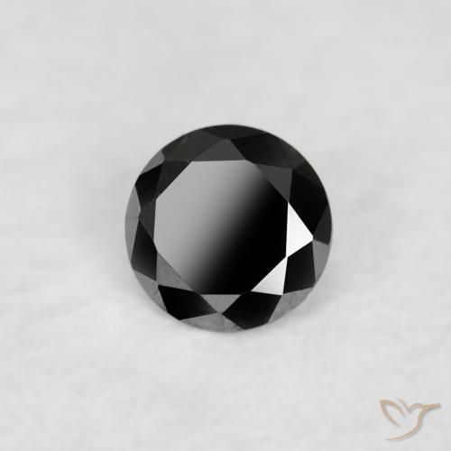0.03克拉天然钻石，圆形的，不透明