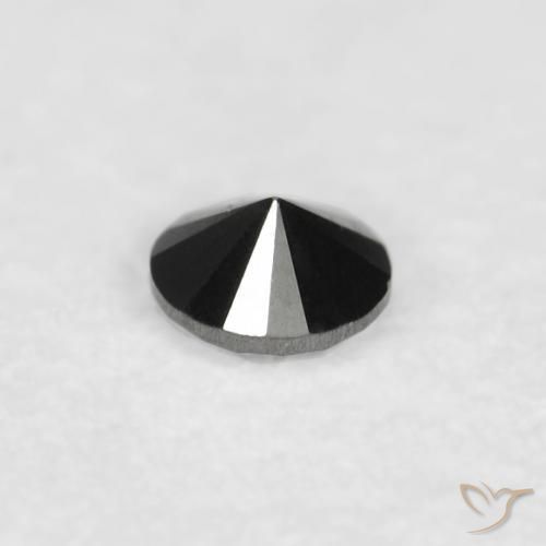 0.03克拉天然钻石，圆形的，不透明