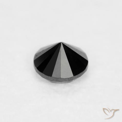 0.03克拉天然钻石，圆形的，不透明