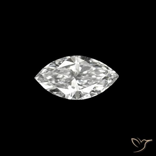 0.06ct 天然 D 钻石, 榄尖形, VVS