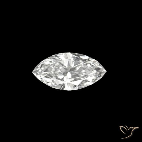 0.07ct D 钻石, 榄尖形, VVS