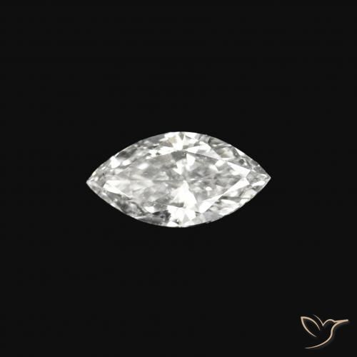 0.07ct 天然 D 钻石, 榄尖形, VVS