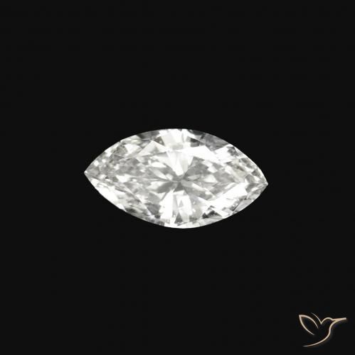 0.07克拉天然钻石，榄尖形，VVS