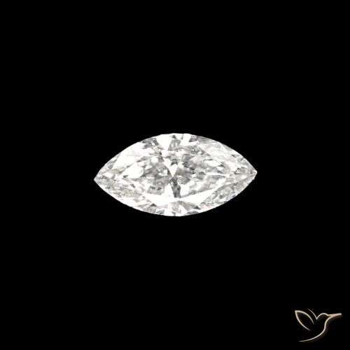 0.07ct H 钻石, 榄尖形, VVS