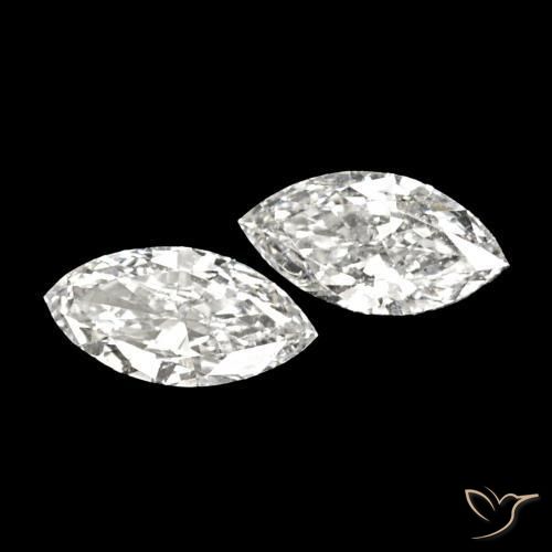 0.13克拉天然钻石，榄尖形，VVS
