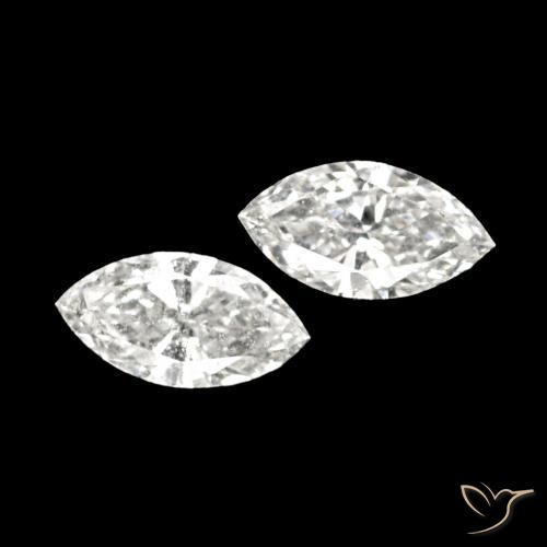 0.12克拉天然钻石，榄尖形，VVS