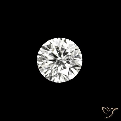 0.02ct D 钻石, 圆形的, VVS-VS