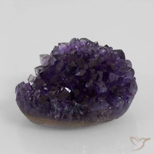 73.57克拉天然紫罗兰色晶簇紫水晶，异形，31.5×26.1毫米，不透明