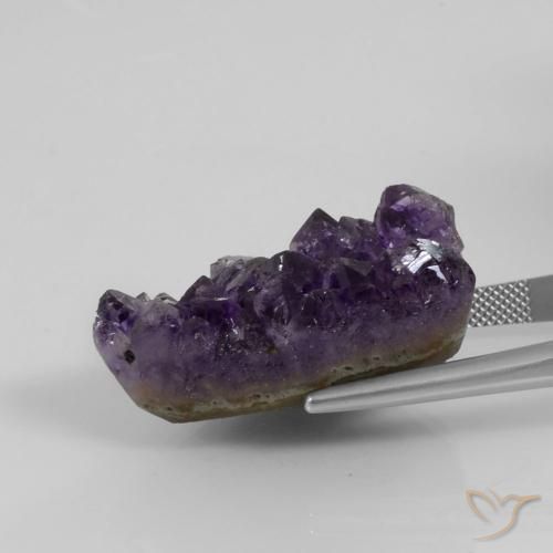 52.41克拉天然晶簇紫水晶，花式切割，不透明
