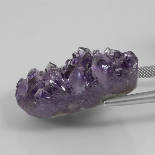 72.22克拉天然紫罗兰色晶簇紫水晶，异形，35.5×31毫米，不透明