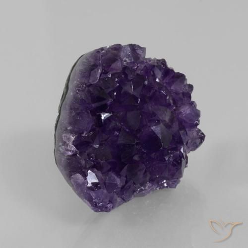 82.82克拉天然晶簇紫水晶，花式切割，不透明
