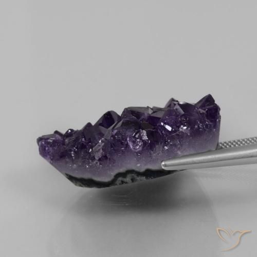 82.82克拉天然晶簇紫水晶，花式切割，不透明