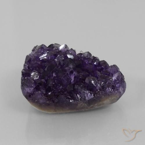74.48ct 天然 暗紫罗兰色 德鲁兹紫水晶, 花式切割, 不透明