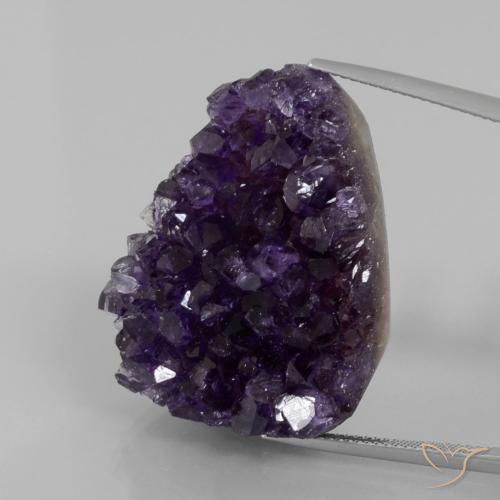 74.48克拉天然晶簇紫水晶，花式切割，不透明