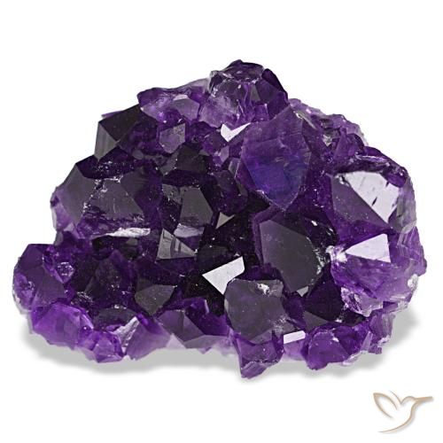 61.53克拉天然紫罗兰色晶簇紫水晶，异形，27.9×22.8毫米，不透明