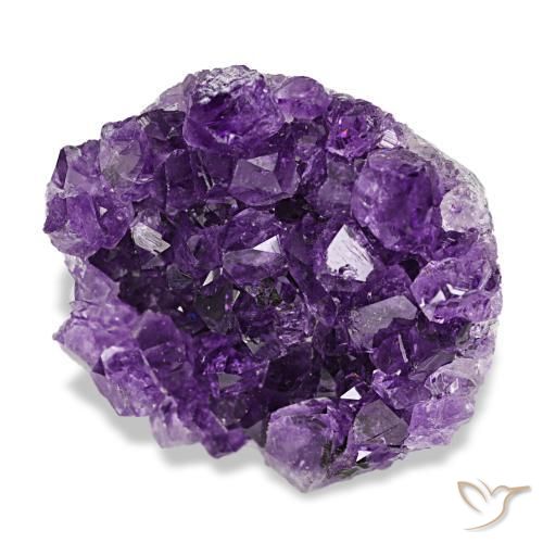 50.51克拉天然紫罗兰色晶簇紫水晶，异形，25.5×23.7毫米，不透明