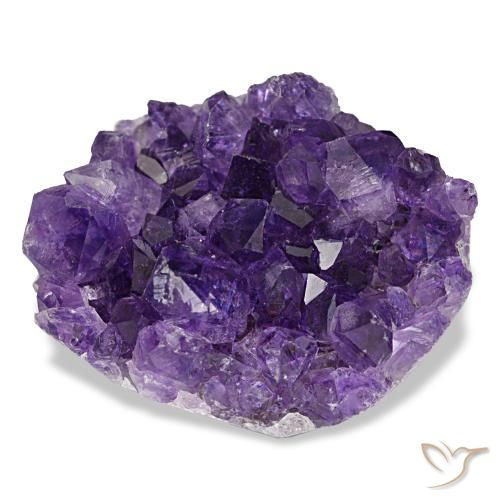 66.10克拉天然紫罗兰色晶簇紫水晶，异形，28.9×23.1毫米，不透明