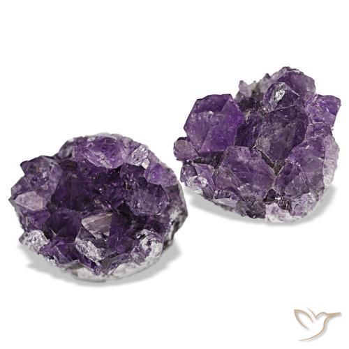 23.60天然紫罗兰色晶簇紫水晶，异形，14.9×12.3毫米，不透明