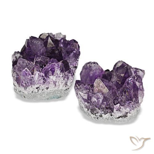 23.60天然紫罗兰色晶簇紫水晶，异形，14.9×12.3毫米，不透明