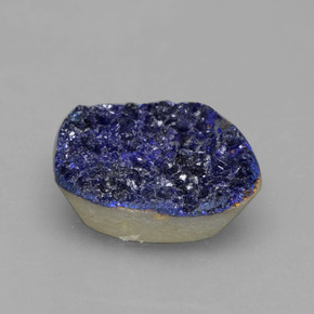5.24克拉天然晶簇蓝铜矿，异形，12.6×12.5毫米，不透明