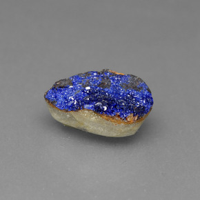 2.15克拉天然晶簇蓝铜矿，异形，9.8×7.8毫米，不透明