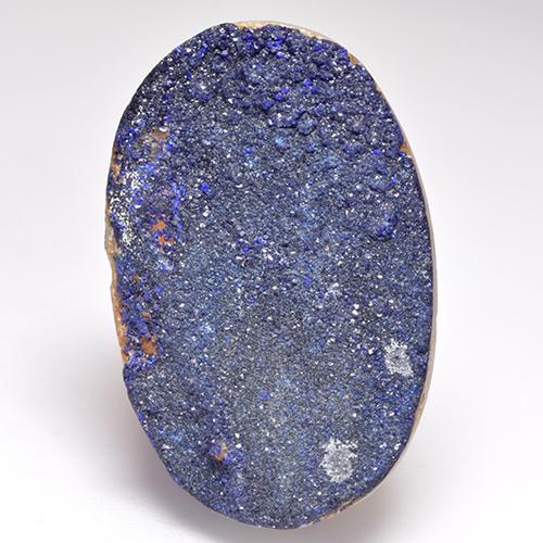 22.48克拉天然晶簇蓝铜矿，异形，27.3×17.8毫米，不透明