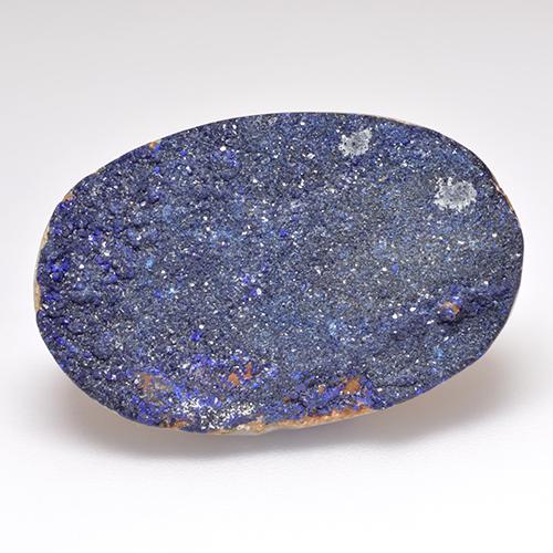 22.48克拉天然晶簇蓝铜矿，异形，27.3×17.8毫米，不透明