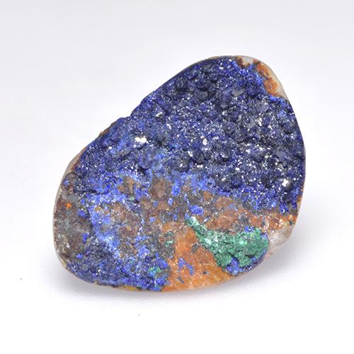 8.35克拉天然晶簇蓝铜矿，异形，18.2×13.4毫米，不透明