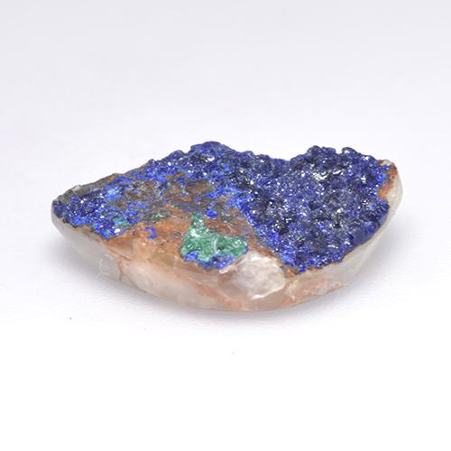 8.35克拉天然晶簇蓝铜矿，异形，18.2×13.4毫米，不透明