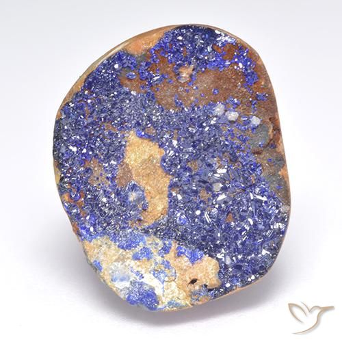 11.87ct 天然 灰蓝色 蓝铜矿晶, 花式切割, 不透明