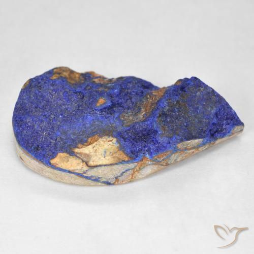10.96克拉天然蓝铜矿晶，梨形，不透明