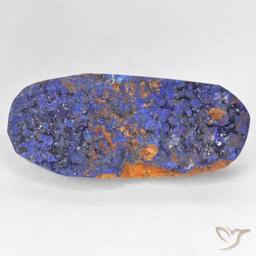 11.21ct 天然 深海军蓝 蓝铜矿晶, 椭圆形, 不透明
