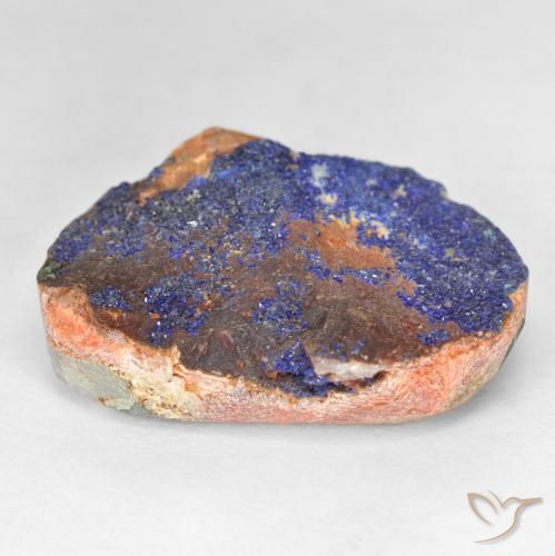 26.40克拉天然蓝铜矿晶，花式切割，不透明