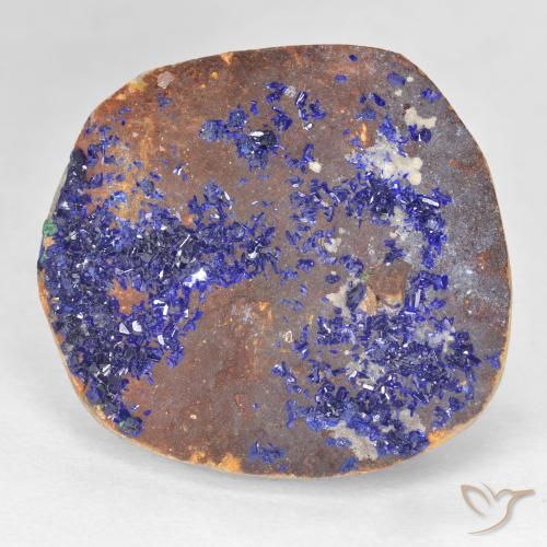 19.67ct 天然 深海军蓝 蓝铜矿晶, 花式切割, 不透明