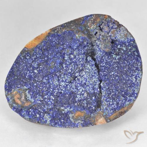 25.88ct 天然 深海军蓝 蓝铜矿晶, 花式切割, 不透明
