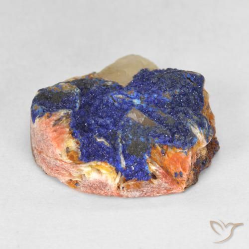 10.05克拉天然蓝铜矿晶，异形，不透明